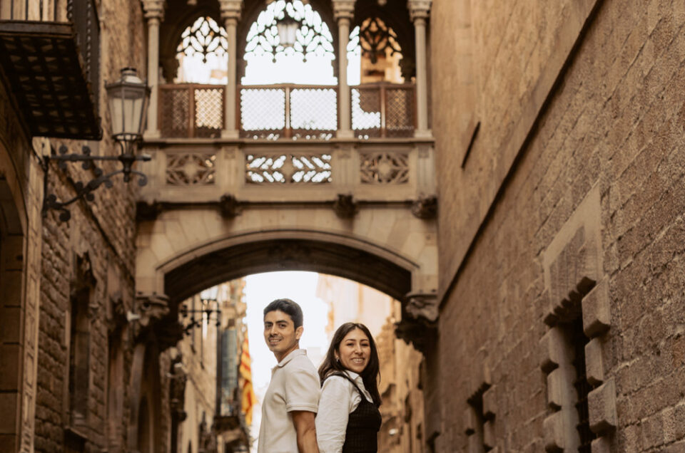 Gothic Quarter Engagement Photography