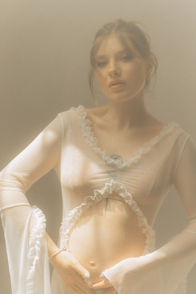 studio maternity photographer  in Barcelona
