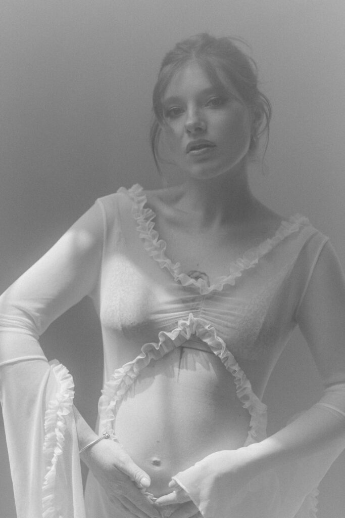 Pregnancy Studio Photoshoot in Barcelona