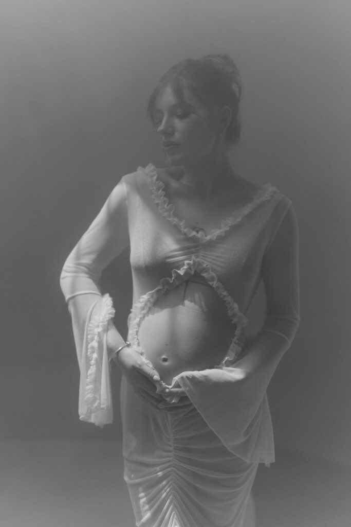 Pregnancy Studio Photoshoot in Barcelona